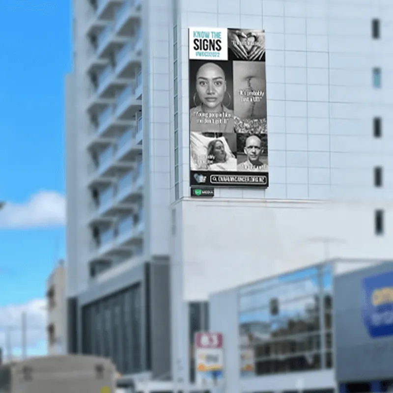 World Ovarian Cancer Day out-of-home advertising