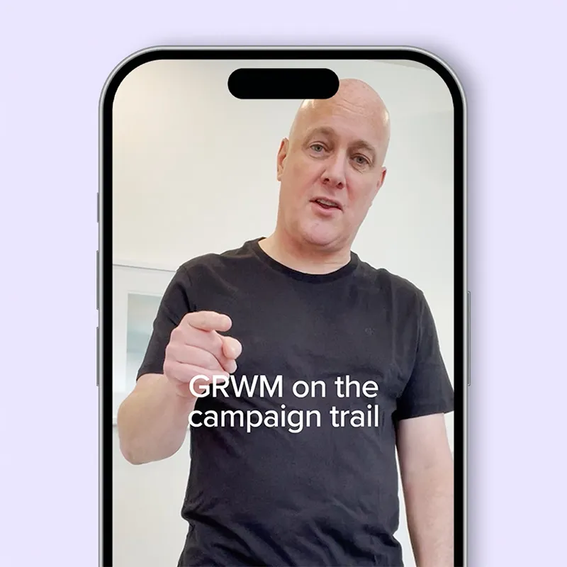 National Party TikTok campaign visual